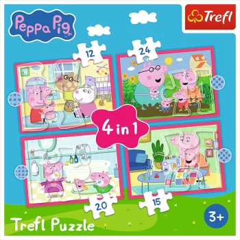 Slagalica 4 U 1 (12, 15, 20, 24) – Peppa Voli Avanture – Trefl 34672 6