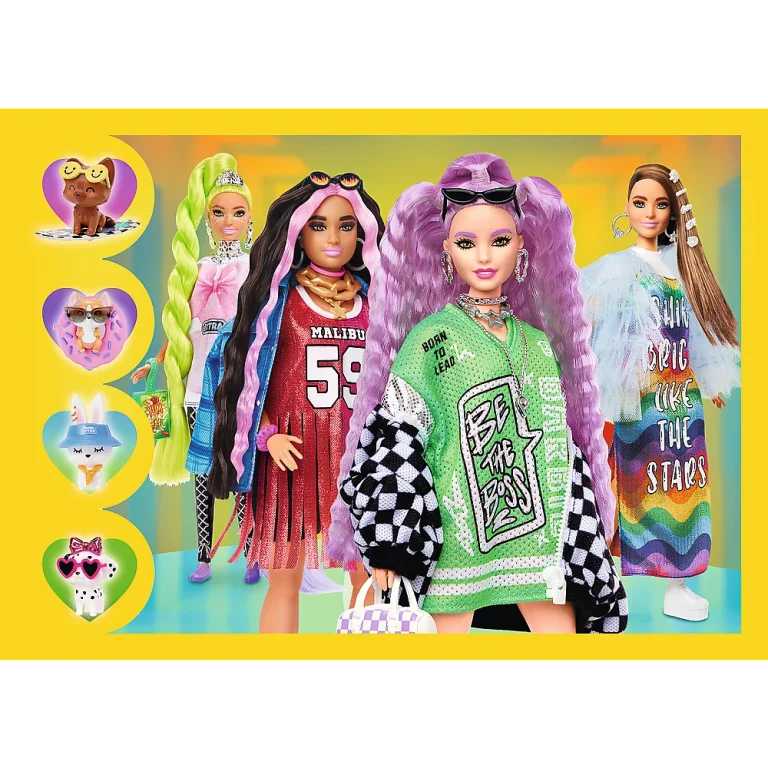 Slagalica 4 U 1 Sretni Svijet Barbie, Trefl 34626 3