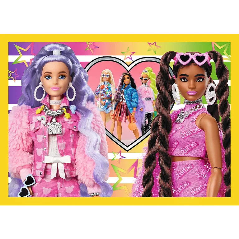 Slagalica 4 U 1 Sretni Svijet Barbie, Trefl 34626 4