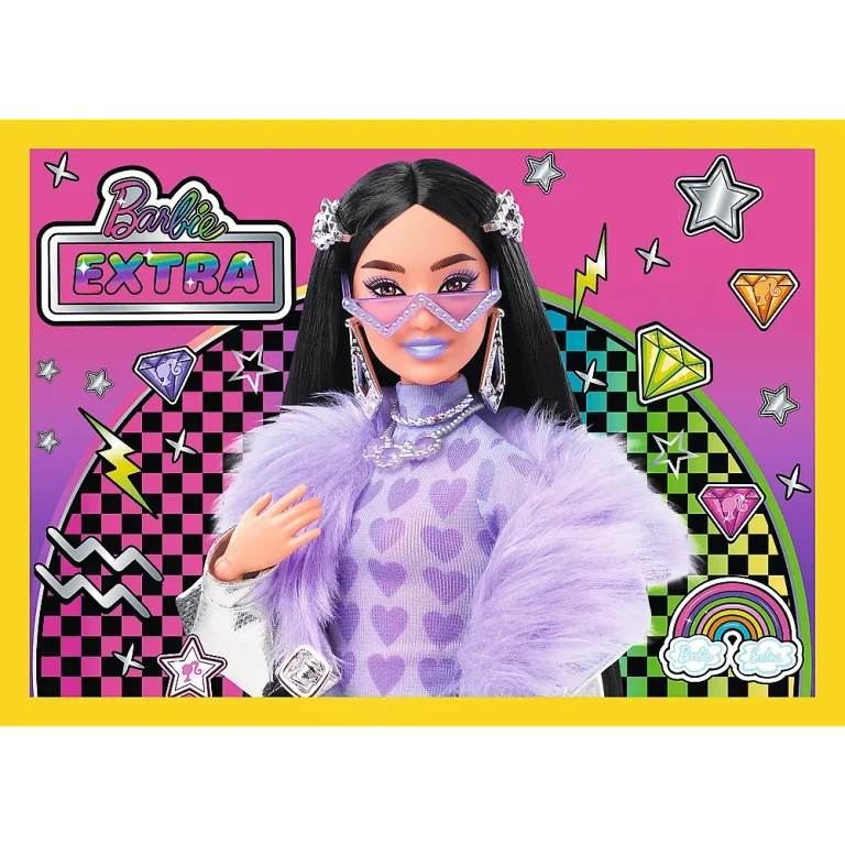 Slagalica 4 U 1 Sretni Svijet Barbie, Trefl 34626 5
