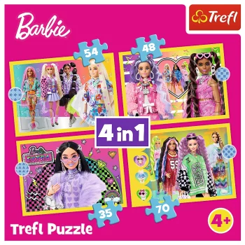 Slagalica 4 U 1 Sretni Svijet Barbie, Trefl 34626 6