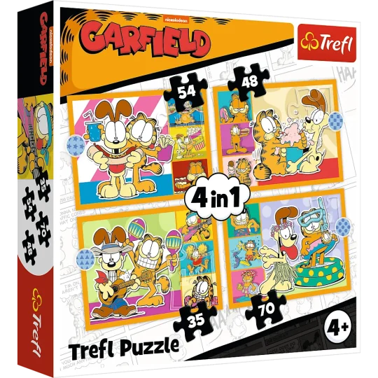Slagalica 4 U 1 – Garfield Voli Lazanje – Trefl 34673 1