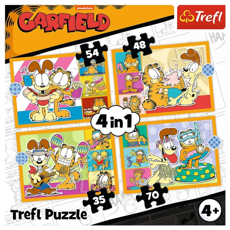 Slagalica 4 U 1 – Garfield Voli Lazanje – Trefl 34673 6