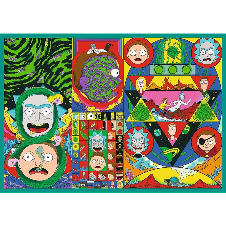 Slagalica 4x250 Ludi Svijet Ricka I Mortyja Warner Rick And Morty Trefl 13338 5