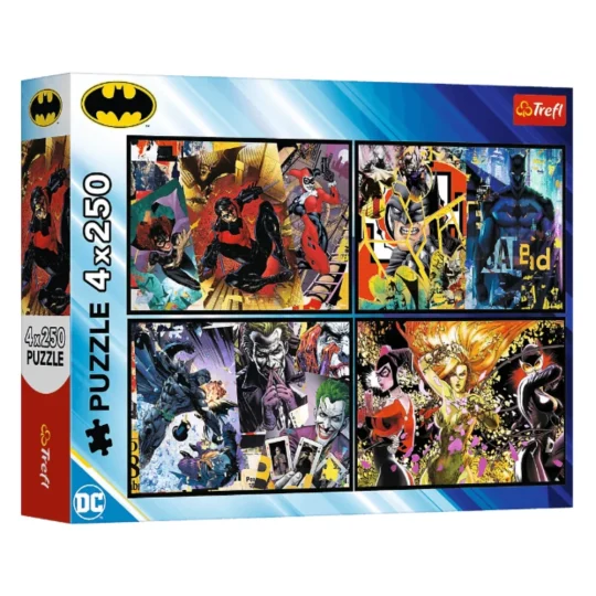 Slagalica 4x250 Dijelova – Batman U Akciji Trefl 13310 1