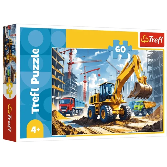 Slagalica 60 Trefl 17406 Traktor S Bagerom 1