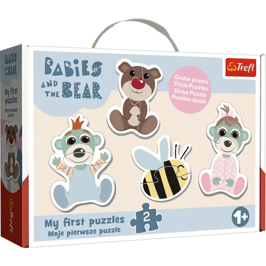 Slagalica Trefl Baby Classic Prijateljske Bebe, 4 × 2 Dijela 1