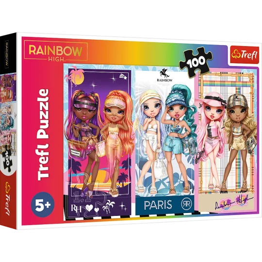 Slagalica Trefl Dugine Lutke Rainbow High, 100 Dijelova 1