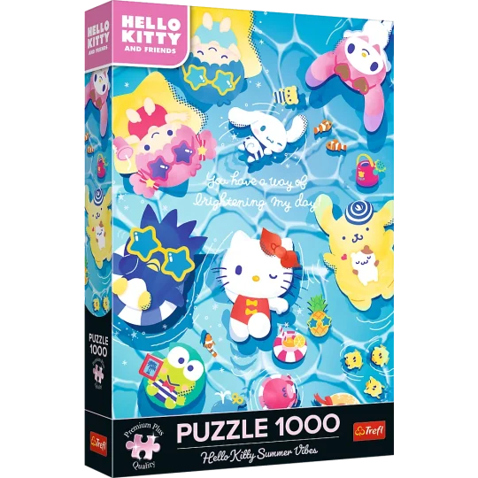 Slagalica Trefl Hello Kitty Ljetno Opuštanje, 1000 Dijelova Premium Plus 1
