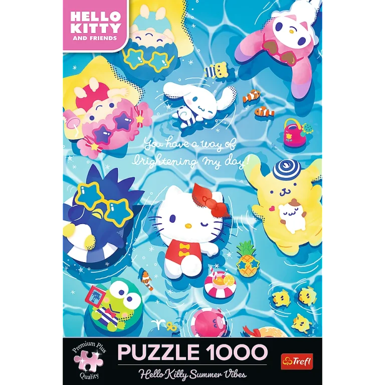 Slagalica Trefl Hello Kitty Ljetno Opuštanje, 1000 Dijelova Premium Plus 3