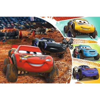 Slagalica Trefl Munja Mcqueen Disney Auti 3, 60 Dijelova 2