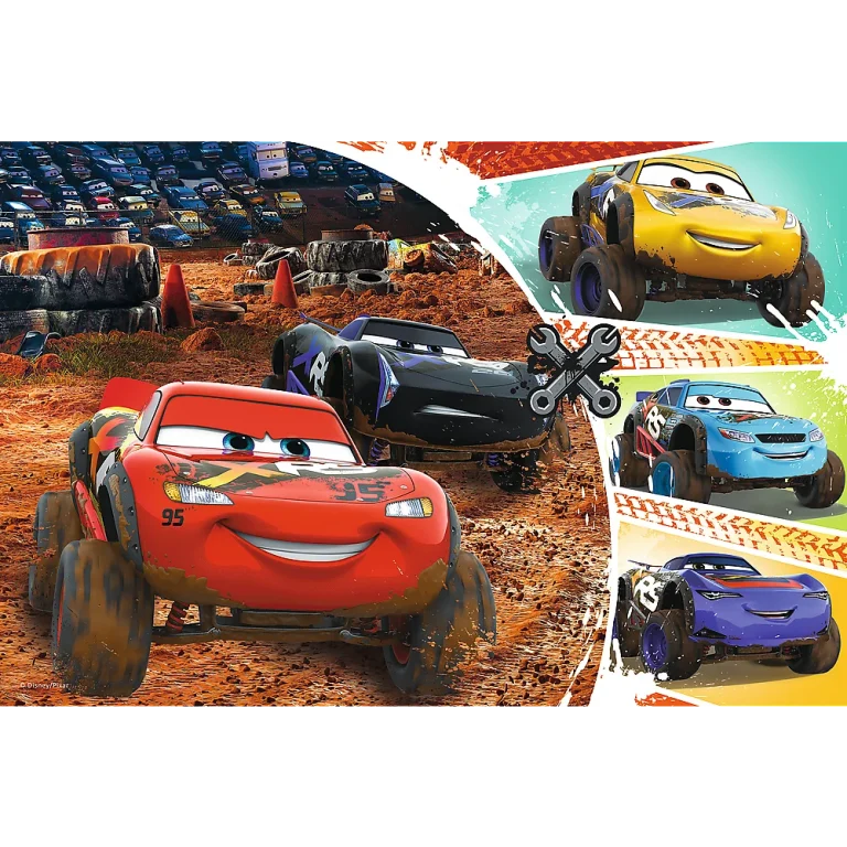 Slagalica Trefl Munja Mcqueen Disney Auti 3, 60 Dijelova 2