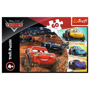 Slagalica Trefl Munja Mcqueen Disney Auti 3, 60 Dijelova 3