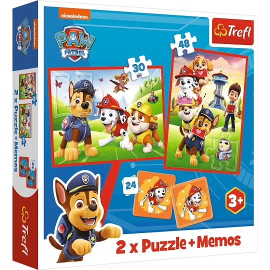 Slagalica + Bilješke 2u1 Paw Patrol Pseći Tim U Akciji Trefl 93337 1