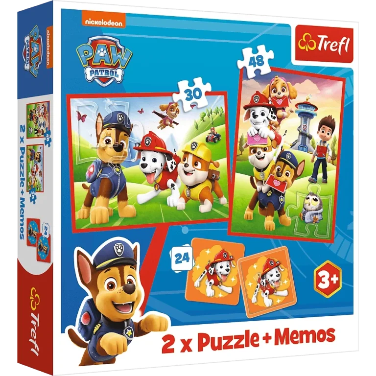 Slagalica + Bilješke 2u1 Paw Patrol Pseći Tim U Akciji Trefl 93337 1