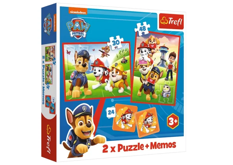 Slagalica + Bilješke 2u1 Paw Patrol Pseći Tim U Akciji Trefl 93337 2