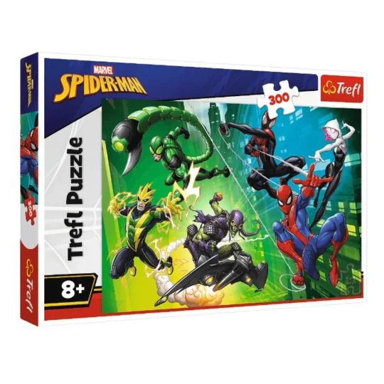Slagalica – 300 Dijelova – Disney Marvel Spider Man – U Paukovoj Mreži – Trefl 23036 1