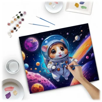 Slika Po Brojevima 40 × 50 Cm Massido Astronaut 2