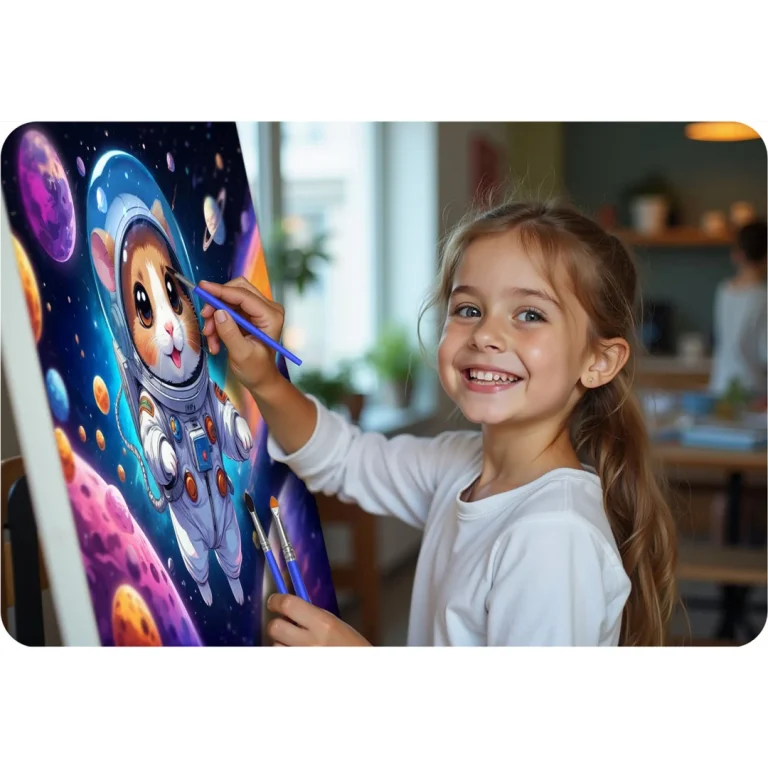 Slika Po Brojevima 40 × 50 Cm Massido Astronaut 4