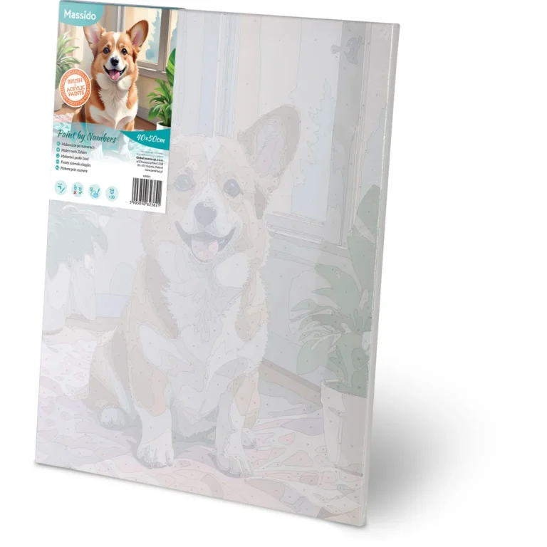 Slika Po Brojevima 40 × 50 Cm Massido Corgi 3