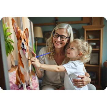 Slika Po Brojevima 40 × 50 Cm Massido Corgi 8