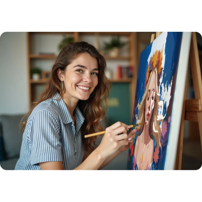 Slika Po Brojevima 40 × 50 Cm Massido Portret žene 7