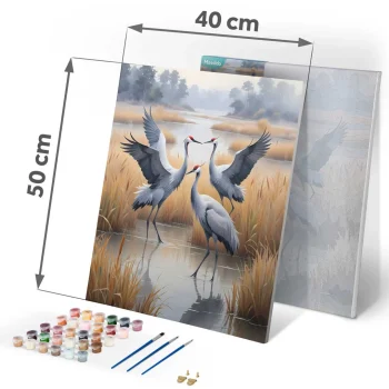 Slika Po Brojevima 40 × 50 Cm Massido Ždralovi 4