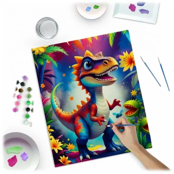 Slika Po Brojevima Massido 40 × 50 Cm Dinosaur 3