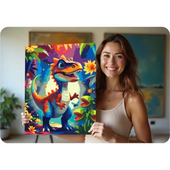Slika Po Brojevima Massido 40 × 50 Cm Dinosaur 8