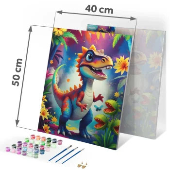 Slika Po Brojevima Massido 40 × 50 Cm Dinosaur 9