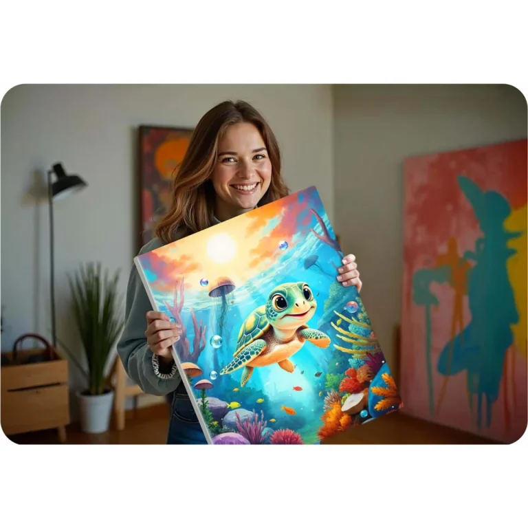Slika Po Brojevima Massido 40 × 50 Cm Kornjača 5