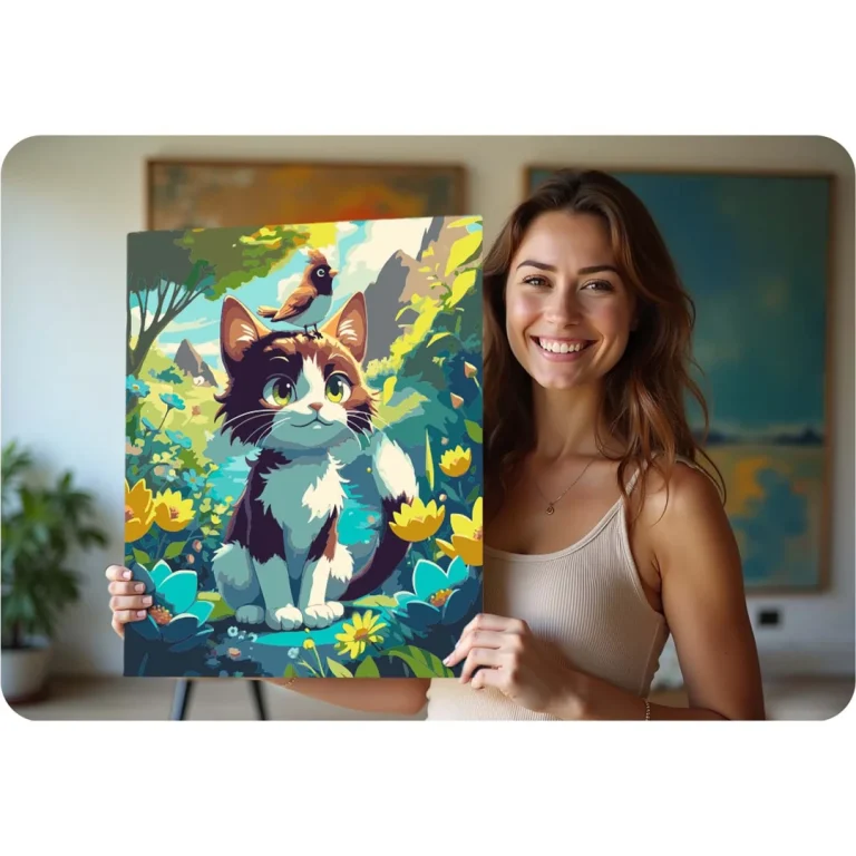 Slika Po Brojevima Massido 40 × 50 Cm Mačić 8