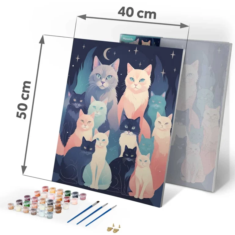 Slika Po Brojevima Massido 40 × 50 Cm Mačke · 699016 4