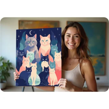 Slika Po Brojevima Massido 40 × 50 Cm Mačke · 699016 5