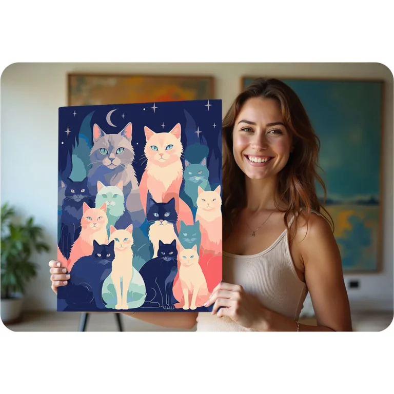 Slika Po Brojevima Massido 40 × 50 Cm Mačke · 699016 5