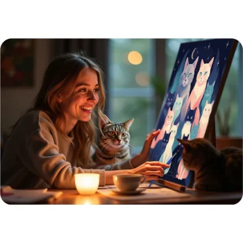 Slika Po Brojevima Massido 40 × 50 Cm Mačke · 699016 7