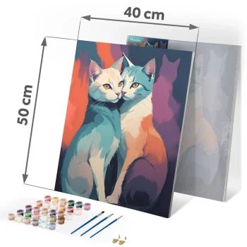 Slika Po Brojevima Massido 40 × 50 Cm Mačke · 699017 4