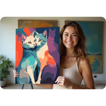 Slika Po Brojevima Massido 40 × 50 Cm Mačke · 699017 5