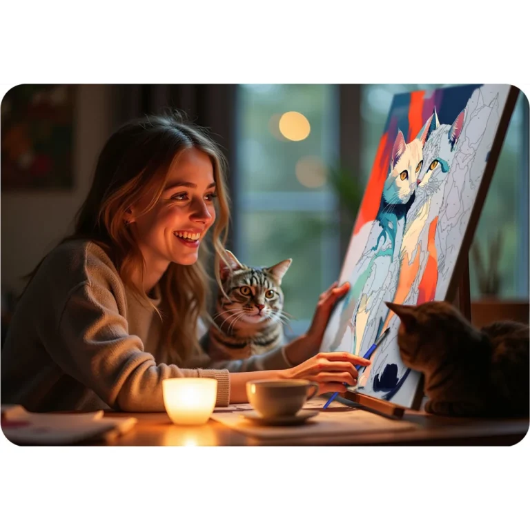 Slika Po Brojevima Massido 40 × 50 Cm Mačke · 699017 8