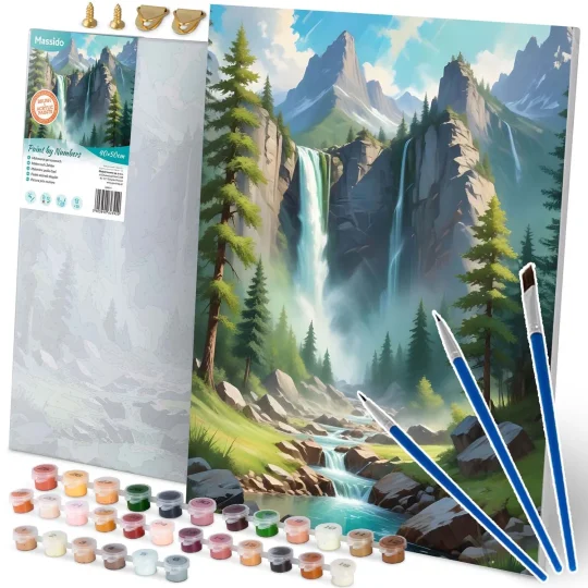 Slika Po Brojevima Massido 40 × 50 Cm Planinski Krajolik 1