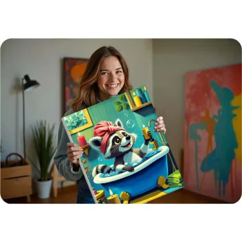 Slika Po Brojevima Massido 40 × 50 Cm Rakun 5