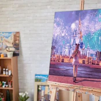 Slikanje Po Brojevima Disneyland 40 × 50 Cm 2