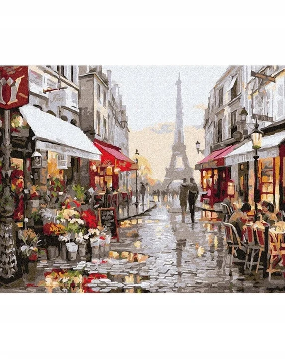 Slikanje Po Brojevima Pariz Poslije Kiše 40 × 50 Cm 1