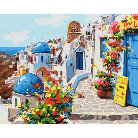 Slikanje Po Brojevima Santorini 40×50 1