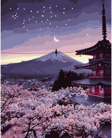 Slikanje Po Brojevima Večer U Japanu 40×50 1