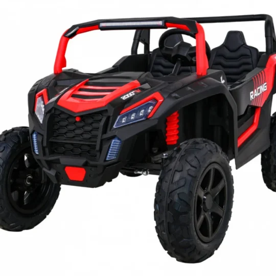 Snažan Trkaći Atv Buggy Za 2 Djece Crveni + Motor Bez četkica + Gume Na Napuhavanje + Audio, Crvena Buggy Na Akumulator 1