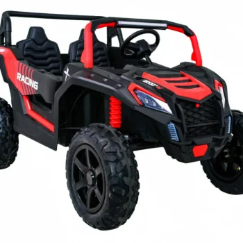 Snažan Trkaći Atv Buggy Za 2 Djece Crveni + Motor Bez četkica + Gume Na Napuhavanje + Audio, Crvena Buggy Na Akumulator 12