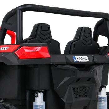 Snažan Trkaći Atv Buggy Za 2 Djece Crveni + Motor Bez četkica + Gume Na Napuhavanje + Audio, Crvena Buggy Na Akumulator 17