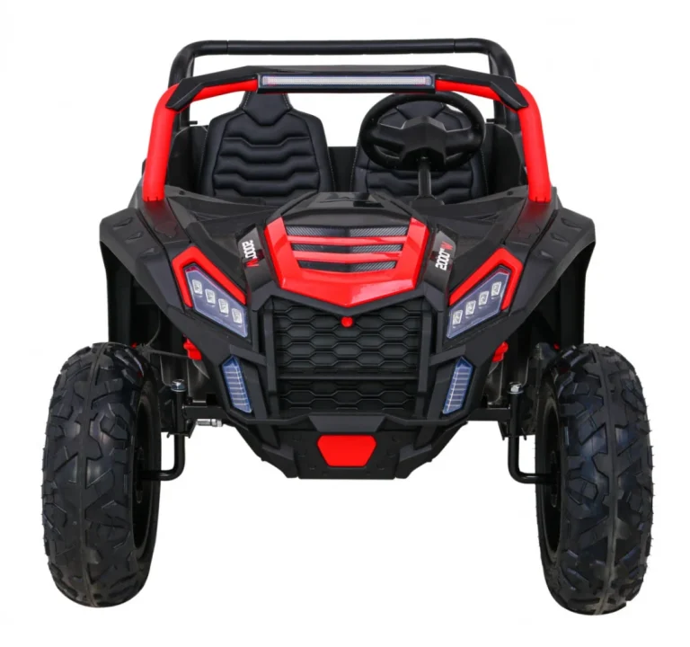 Snažan Trkaći Atv Buggy Za 2 Djece Crveni + Motor Bez četkica + Gume Na Napuhavanje + Audio, Crvena Buggy Na Akumulator 3