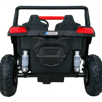 Snažan Trkaći Atv Buggy Za 2 Djece Crveni + Motor Bez četkica + Gume Na Napuhavanje + Audio, Crvena Buggy Na Akumulator 6